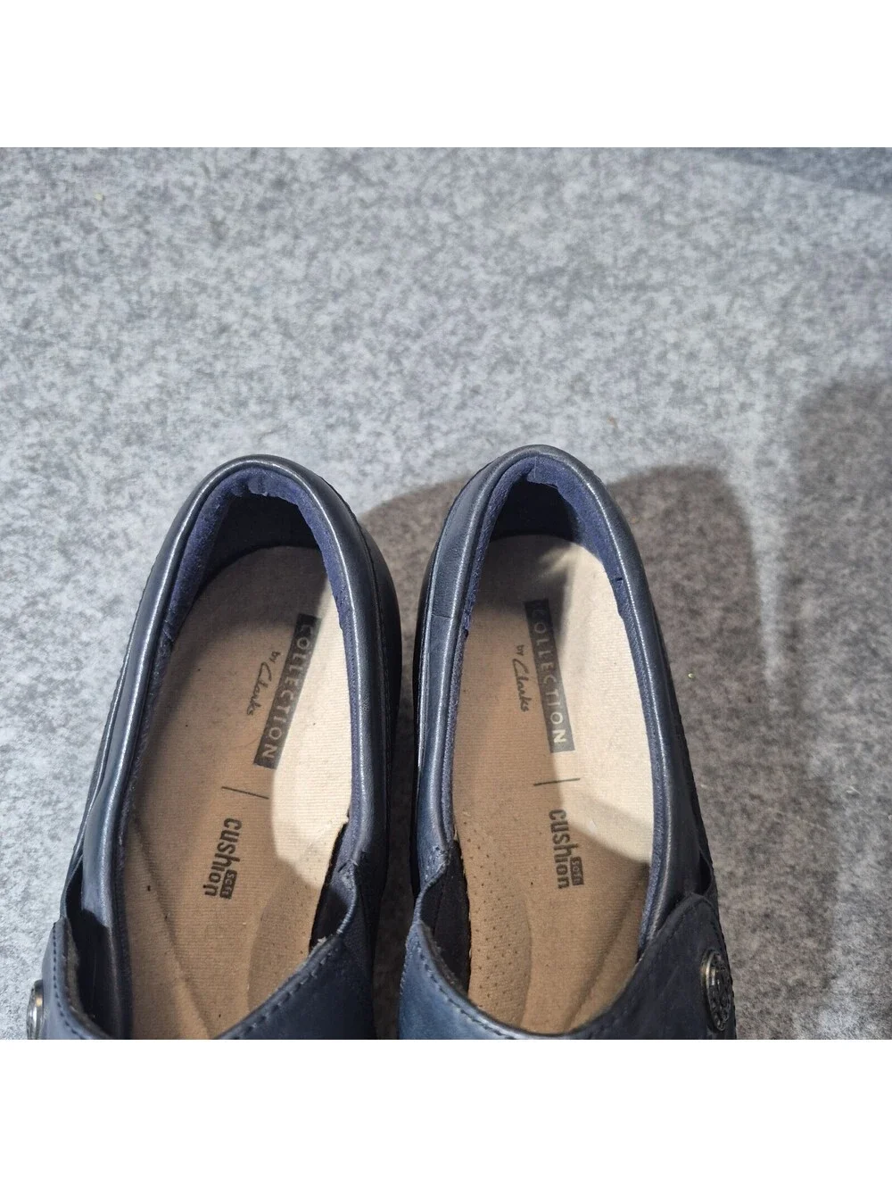 Women's Collection By Clarks Hope Roxanne Blue Leather Shoes 8M Casual Dressy